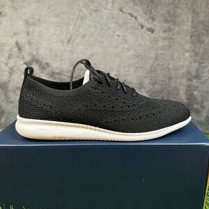 Cole Haan 2 Zerogrand Stitchlite Sneaker Knit Black Lightweight Comfy Womens 7 B